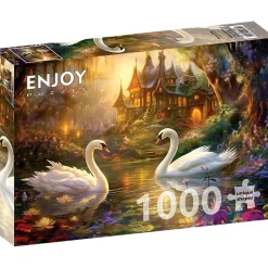 Puzzle 1000 Pièces : Le chant du cygne - EnjoyPuzzle