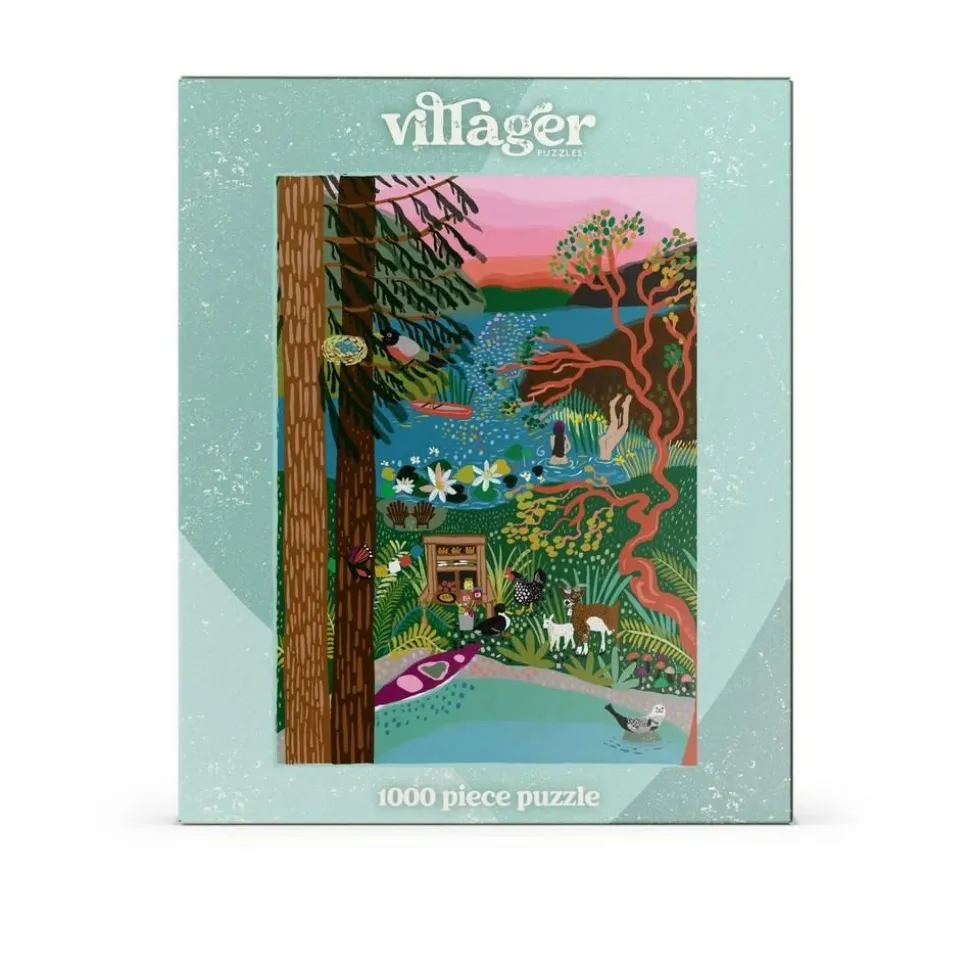 Puzzle 1000 pièces : Île de Salt Spring par Anja Jane - Villager Puzzles