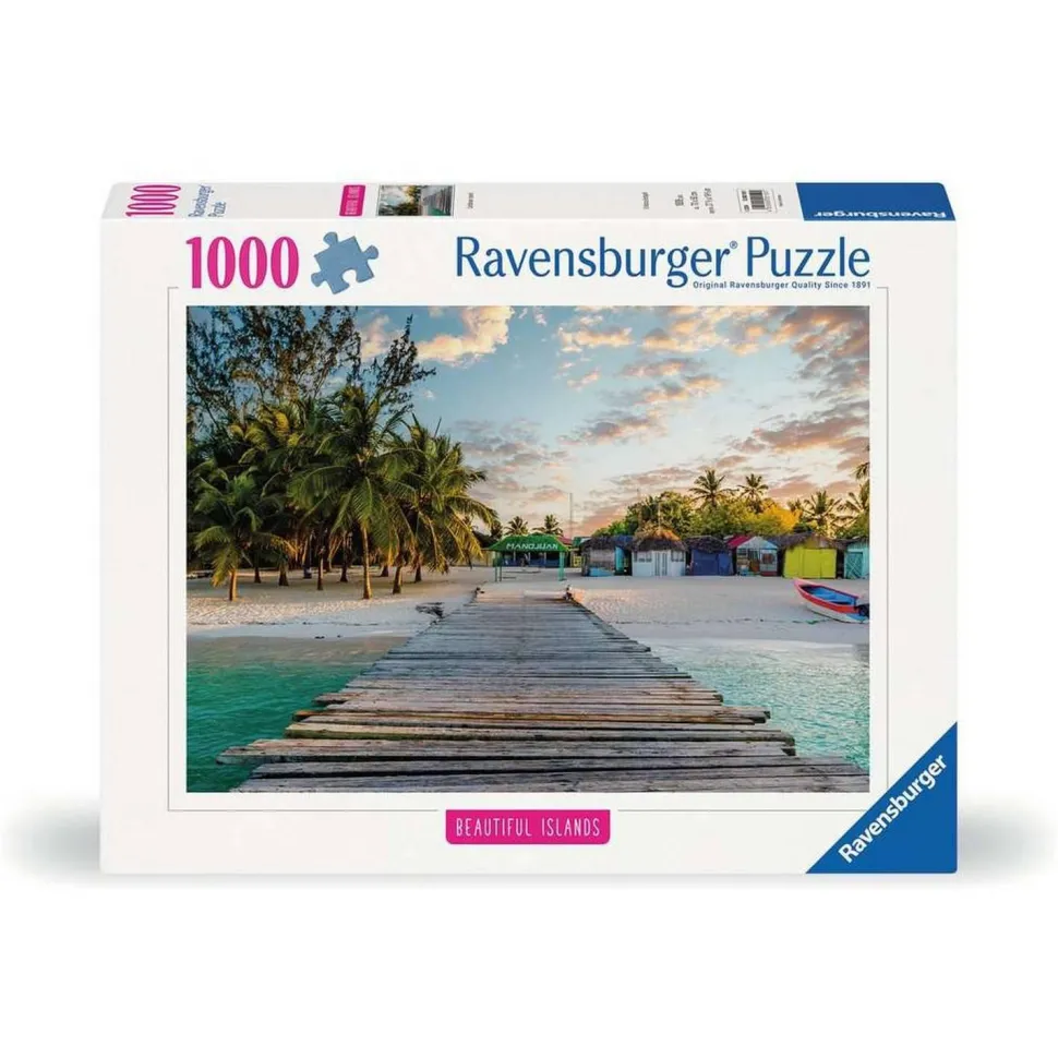Puzzle 1000 pièces : Île des Caraïbes - Ravensburger