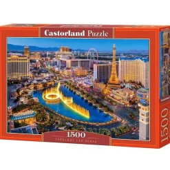 Puzzle 1500 pièces : Le fabuleux Las Vegas - Castorland