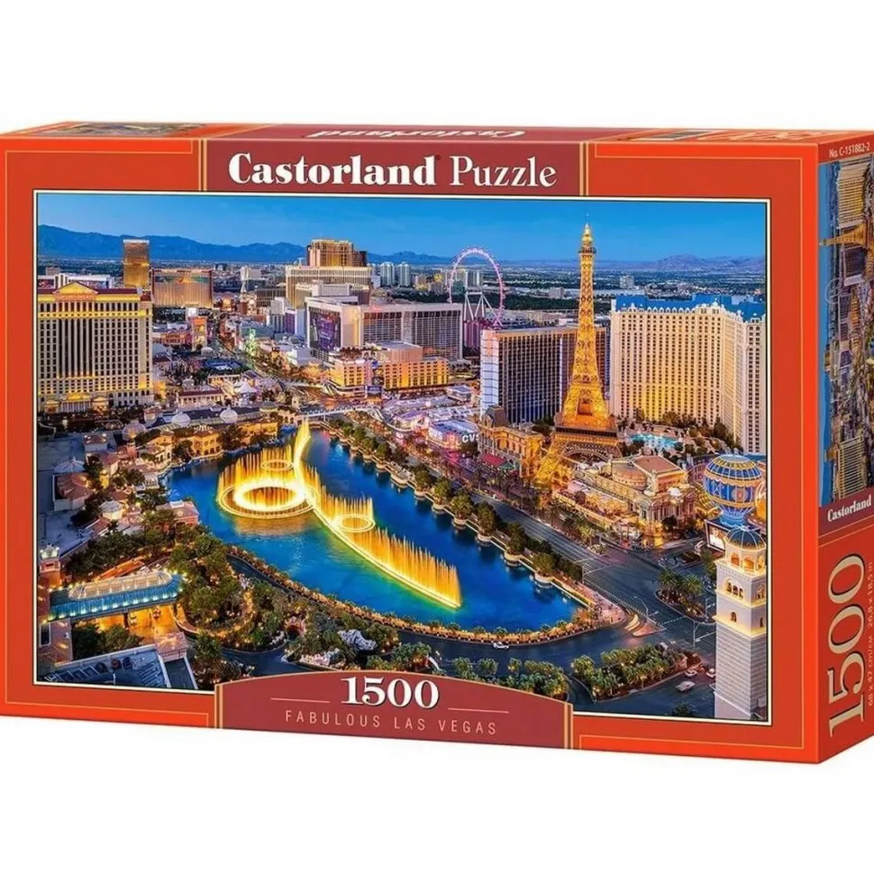 Puzzle 1500 pièces : Le fabuleux Las Vegas - Castorland