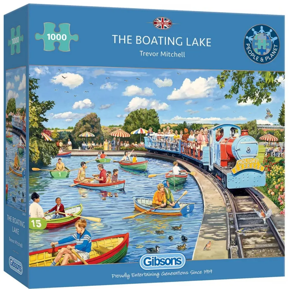 Puzzle 1000 pièces : Le lac de plaisance - Gibsons