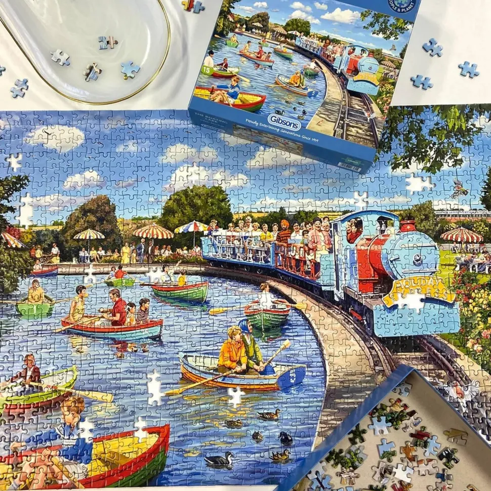 Puzzle 1000 pièces : Le lac de plaisance - Gibsons