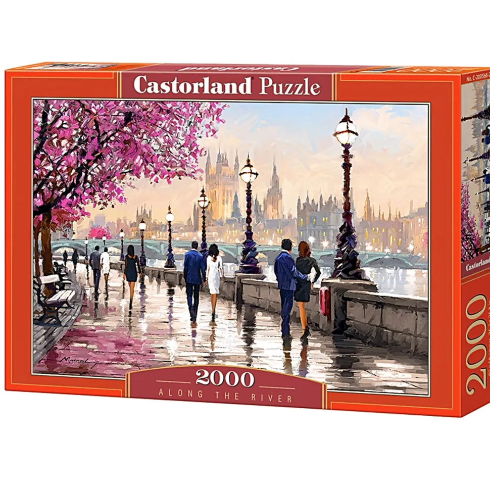 Puzzle 2000 pièces : Le long de la rivière - Castorland