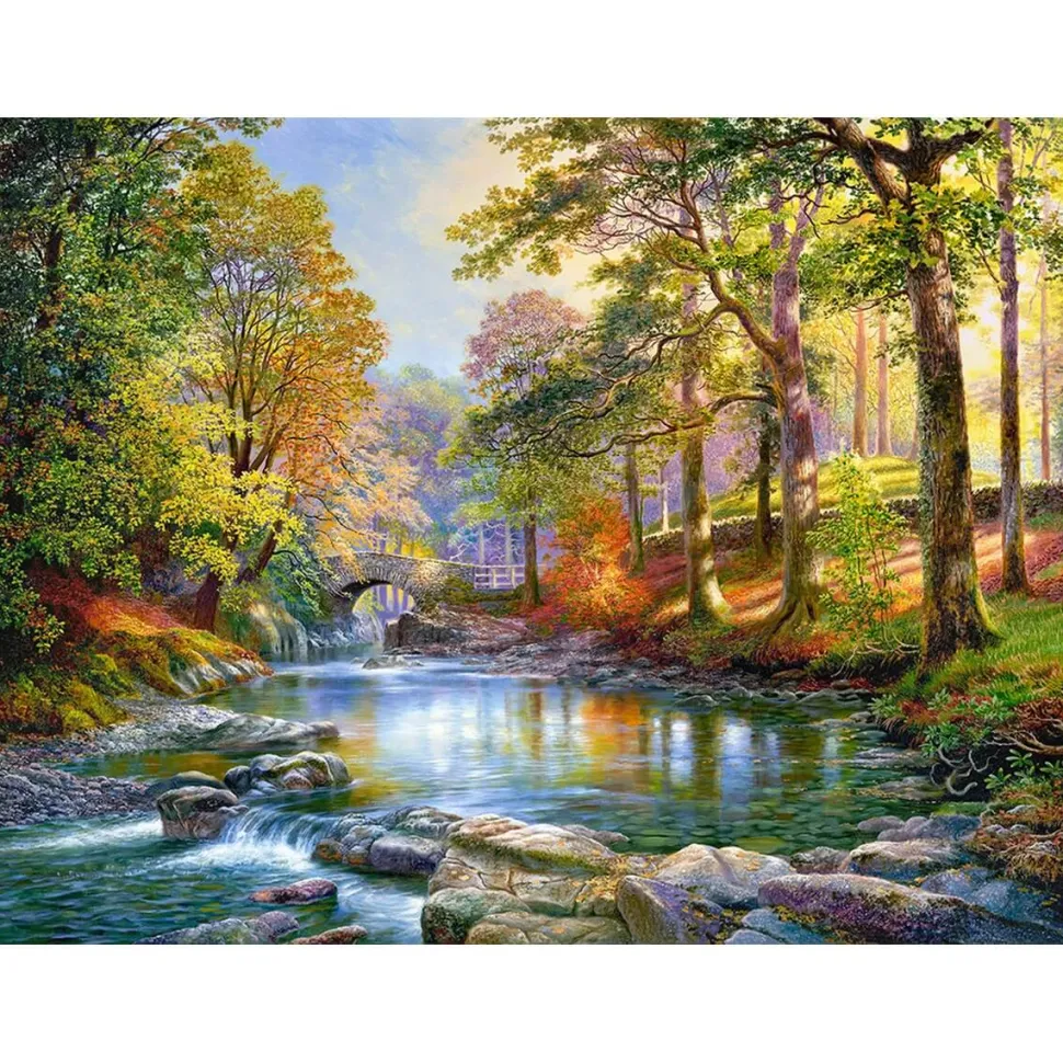 Puzzle 3000 pièces : Le long de la rivière - Castorland