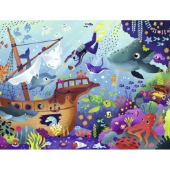 Puzzle 100 pièces : Le monde sous-marin - Nathan