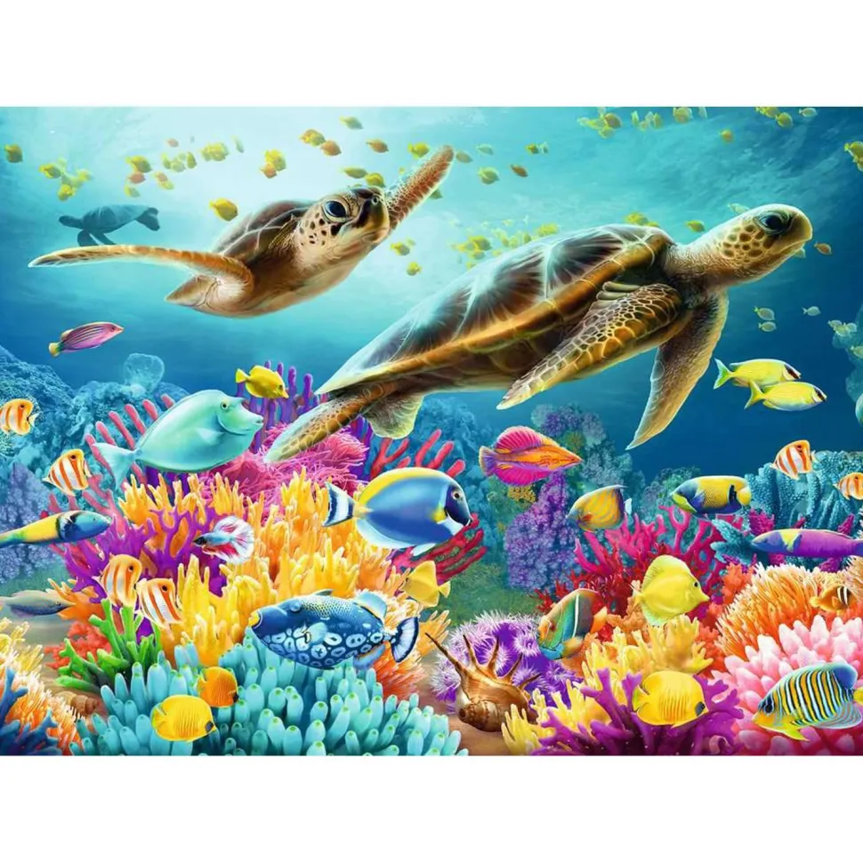 Puzzle 1000 pièces - Le monde sous-marin bleu - Ravensburger