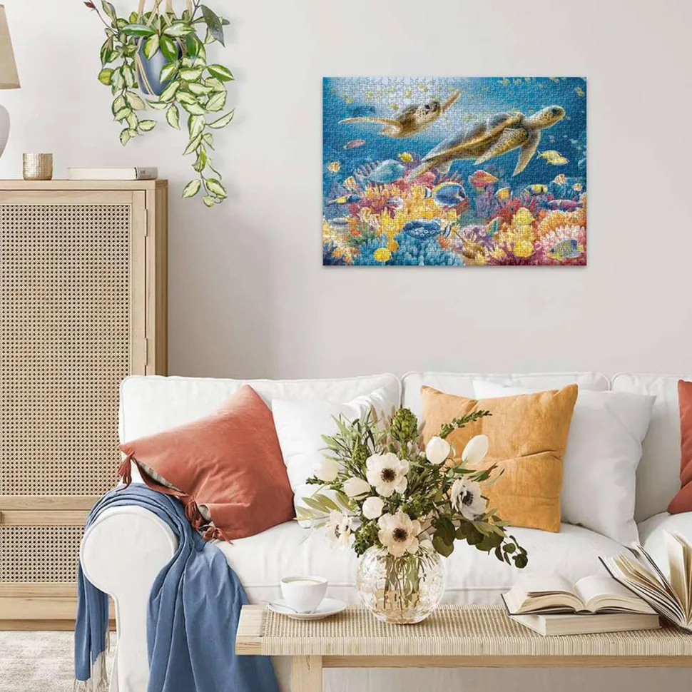 Puzzle 1000 pièces - Le monde sous-marin bleu - Ravensburger