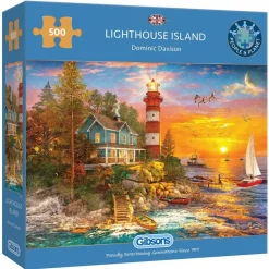Puzzle 500 pièces : Île Phare - Gibsons