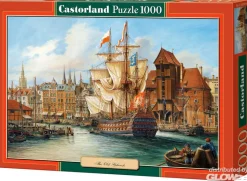 Puzzle 1000 pièces : Le port de Gdansk, Pologne - Castorland