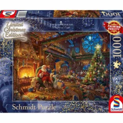 Puzzle 1000 pièces : Le Père Noël et ses lutins - Schmidt