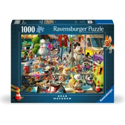 Puzzle 1000 pièces : Le promeneur de chiens - Ravensburger