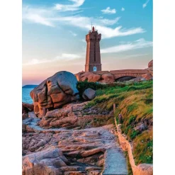 Puzzle 1000 pièces : Le sentier des douaniers, Bretagne, Des racines et des ailes - Nathan