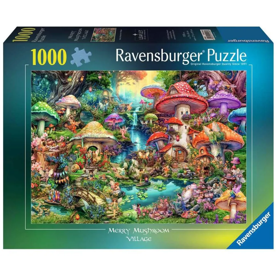 Puzzle 1000 pièces - Le village de champignons, Aimee Stewart - Ravensburger