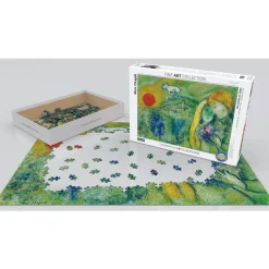 Puzzle 1000 pièces : Les amoureux de Vence, Marc Chagall - Eurographics