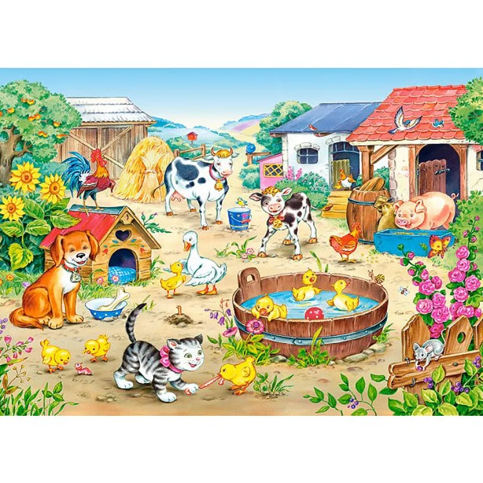 Puzzle 60 pièces : Les animaux de la ferme - Castorland