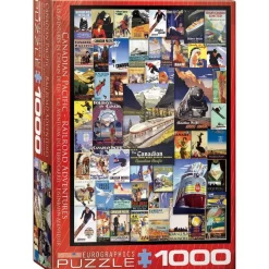 Puzzle 1000 pièces : Les aventures du chemin de fer canadien - Eurographics