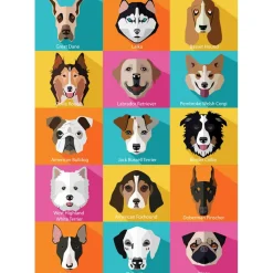 Puzzle 1000 pièces : Les chiens - Yazz puzzle