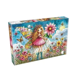 Puzzle 1000 pièces : LES CHUCHOTEMENTS DU JARDIN BLUSH - JaCaRou
