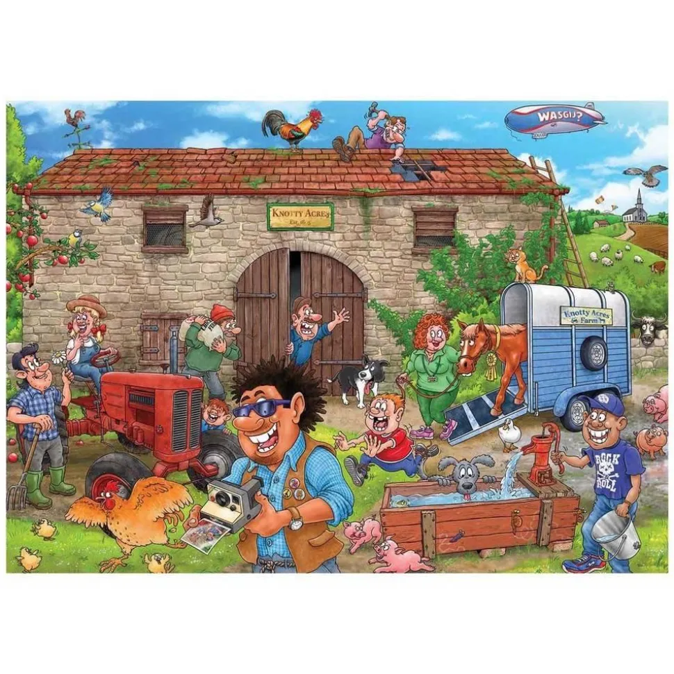 Puzzle 1000 pièces : Les moissons du bonheur - Wasgij Destiny #20 - Diset