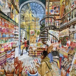 Puzzle 1000 pièces : Les provisions de l'artiste - Eeboo