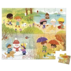 Puzzle 36 pièces : Les Saisons - Janod