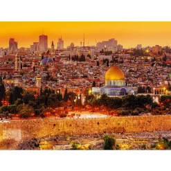 Puzzle 3000 pièces : Les toits de Jérusalem - Trefl