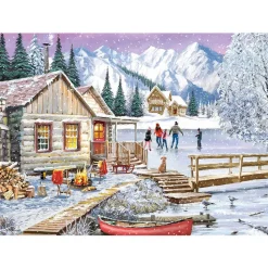 Puzzle 1000 pièces : L'hiver à la cabane - Gibsons