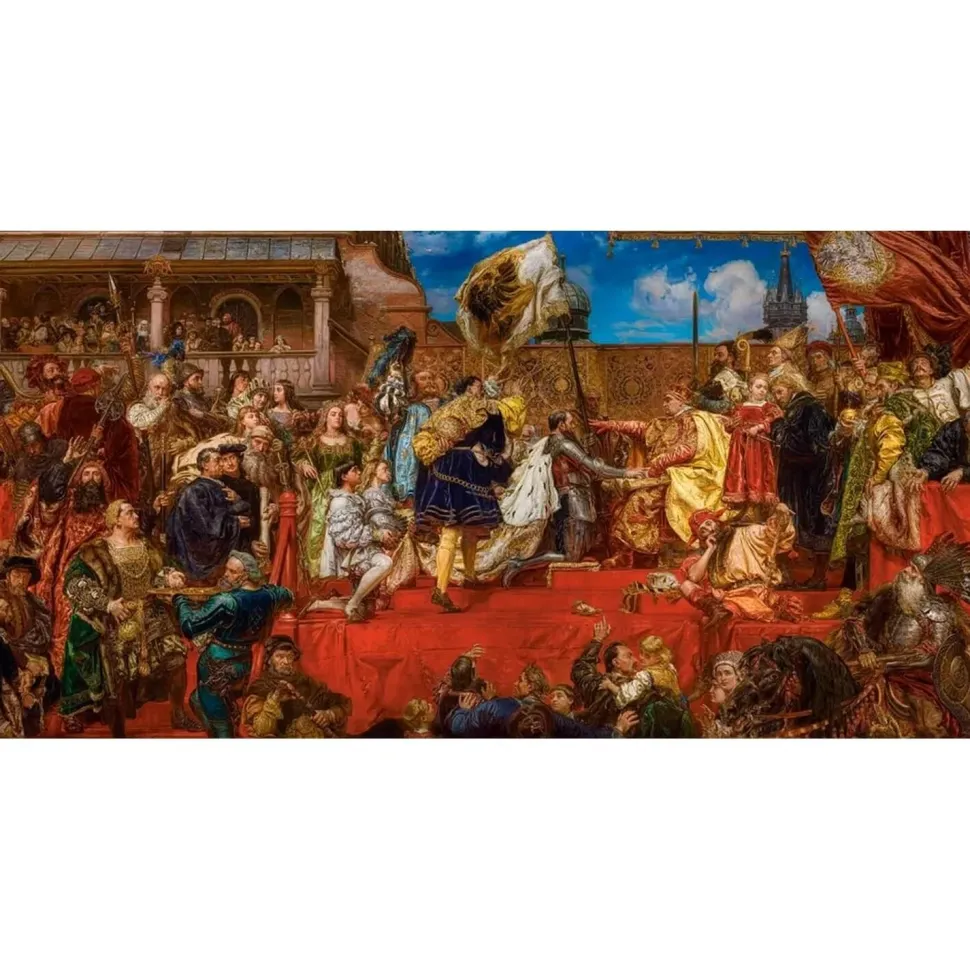 Puzzle 4000 pièces : L'hommage prussien, Jan Matejko - Castorland