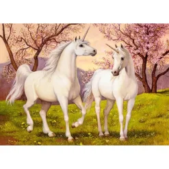 Puzzle 1000 pièces : Licorne Amour - Castorland