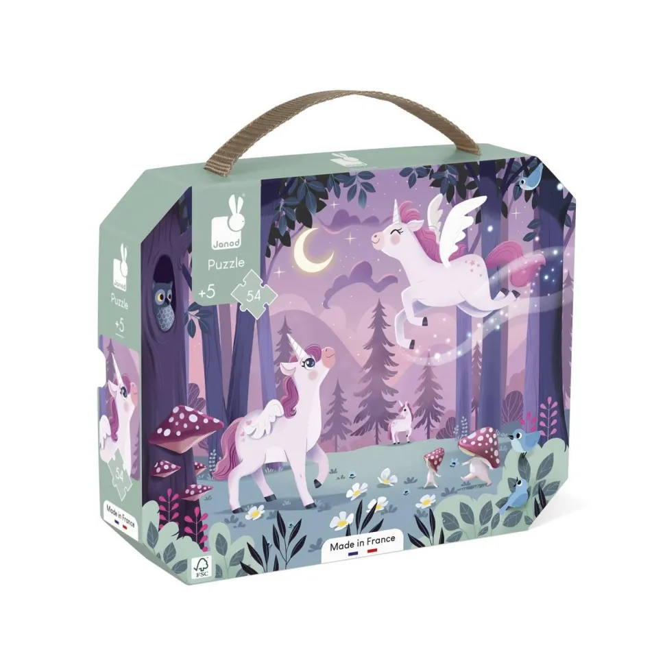 Puzzle 54 pièces : Licornes - Janod