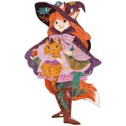 Puzzle 36 pièces - Lily la sorcière + 1 miniature - Djeco