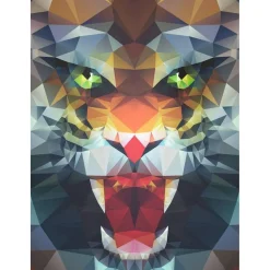 Puzzle 500 pièces : Lion de polygone - Ravensburger