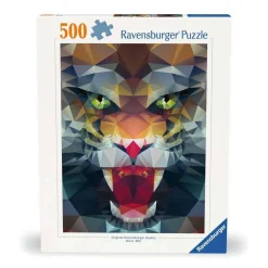 Puzzle 500 pièces : Lion de polygone - Ravensburger