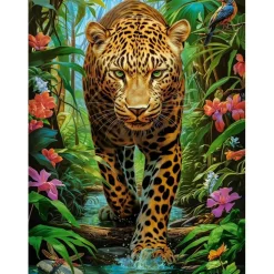 Puzzle 2000 pièces : Léopard à l'état sauvage - Castorland