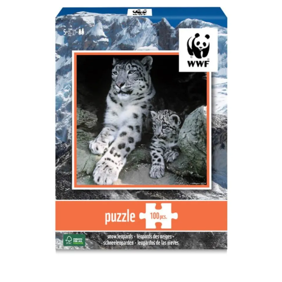 Puzzle 100 pièces : Léopards - WWF