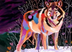 Puzzle 1000 pièces : Loup de la Nuit - Heye