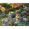 Puzzle 1500 pièces : Loups au printemps - Ravensburger