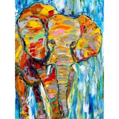 Puzzle 1000 Pièces : Éléphant coloré - EnjoyPuzzle