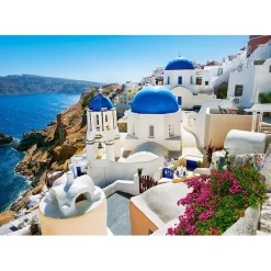 Puzzle 500 pièces : L'été à Santorin - Castorland
