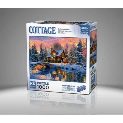 Puzzle 1000 pièces : Lumières de Noël - Ks Games