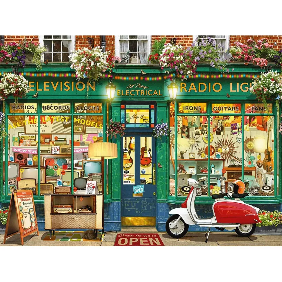 Puzzle 1000 pièces : Magasin d'électronique - Schmidt