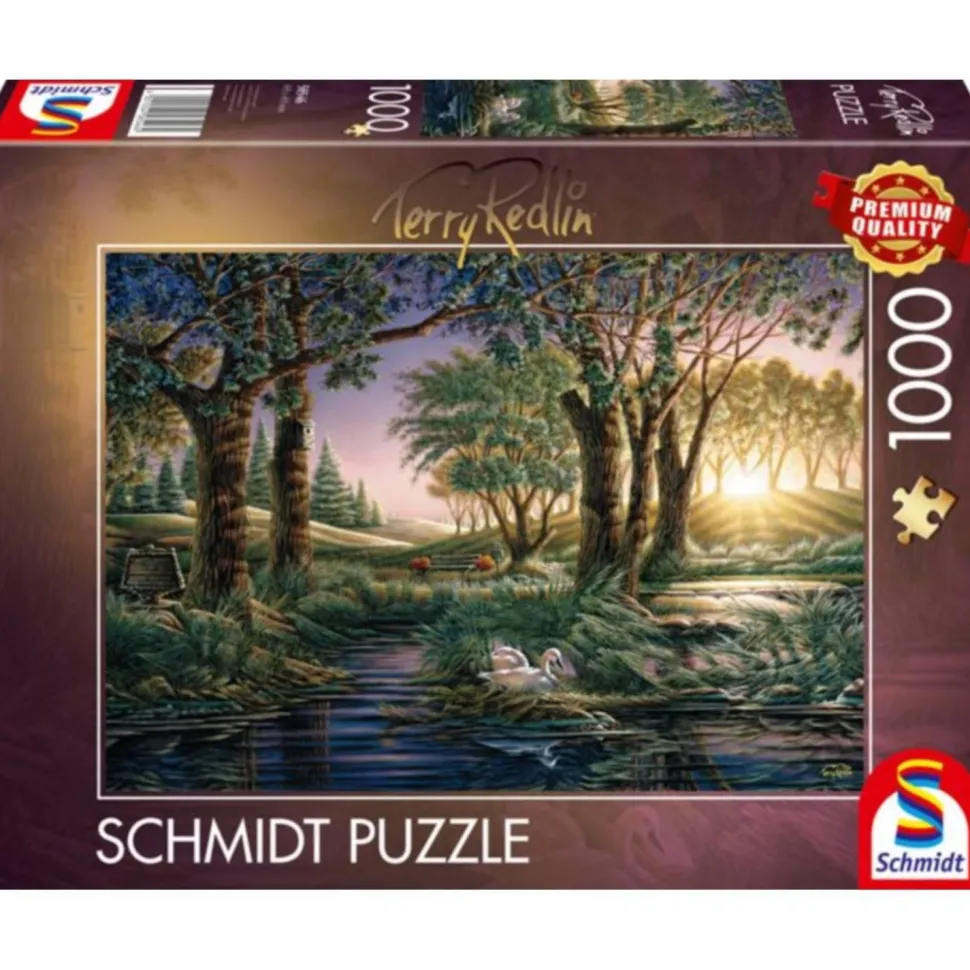 Puzzle 1000 pièces : Magie de l’étang au matin - Terry Redlin - Schmidt