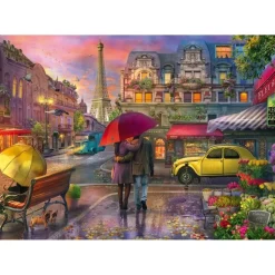Puzzle 500 pièces : Magie de la pluie à Paris - Schmidt