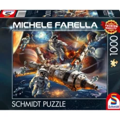 Puzzle 1000 pièces : Magie des galaxies : en apesanteur dans l’espace - Michele Farella - Schmidt