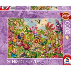 Puzzle 2000 pièces : Magnifique jardin des papillons - Schmidt