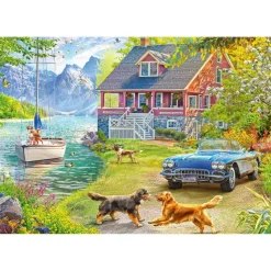 Puzzle 200 pièces : Maison d'été au lac - Ravensburger