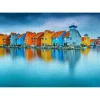 Puzzle 1000 Pièces : Maisons sur l'eau - Groningen -Pays-Bas - EnjoyPuzzle