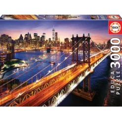 Puzzle 3000 pièces : Manhattan - Educa