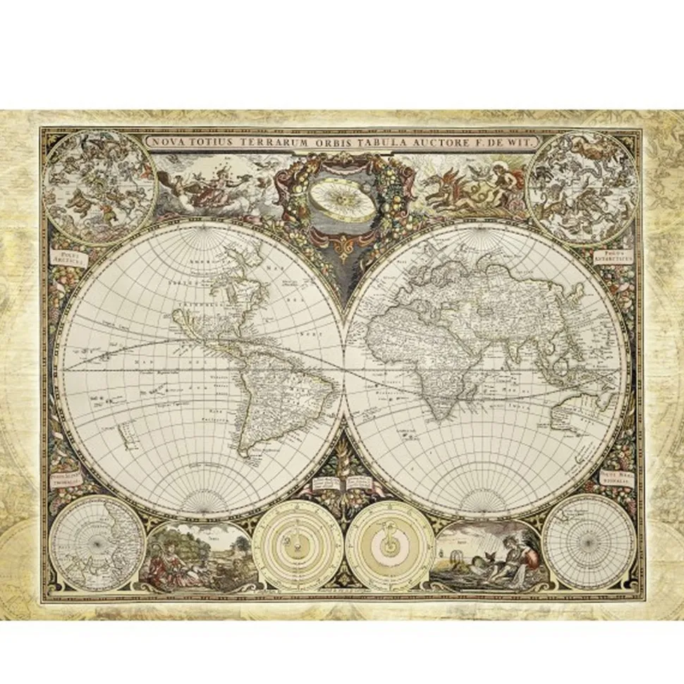 Puzzle 2000 pièces : Mappemonde historique - Schmidt